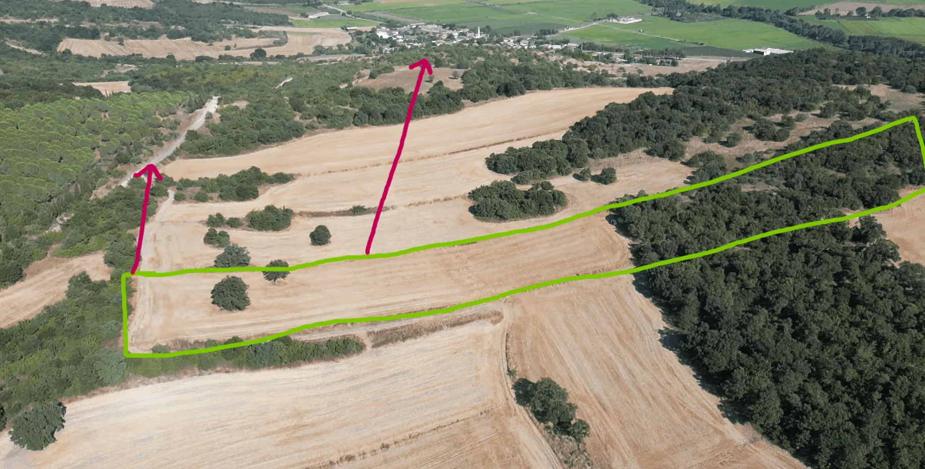 27.263 M2 Satılık tarla. Balıkesir Manyas Dereköy 101 ada 23 parselde.